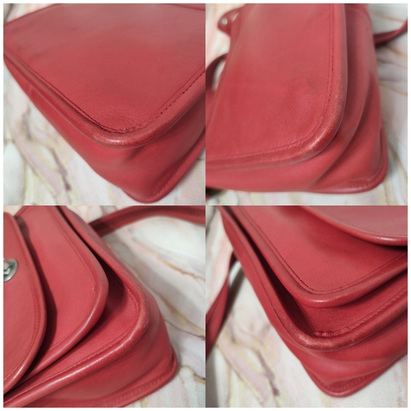 Vintage Coach Rambler's Legacy 9061 Red Nickel Hardware - Picture 12 of 16